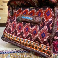 مفرش یا جا رخت خوابی عشایری آنتیک|گلیم، جاجیم، گبه|تهران, صفا|دیوار