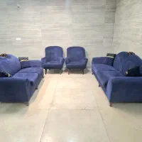 مبل کلاسیک آبی دست دوم سالم|مبلمان اداری|اصفهان, جلالیه|دیوار
