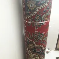 فرش دست بافت خوش نقشه زمینه قرمز