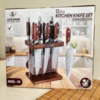 ست یازده تکه چاقو و کفگیر ملاقه Life smile