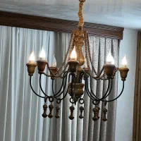 لوستر چوبی دستساز