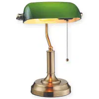 چراغ مطالعه و آباژور کلاسیک سبز