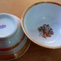 کاسه آبگوشت خوری قدیمی طرح سبدمیوه