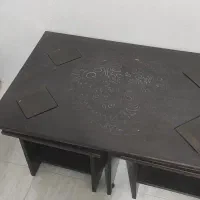 میز جلو مبلی همراه ۴تا عسلی|مبلمان خانگی و میز عسلی|بجنورد, |دیوار