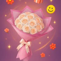 دسته گل پرنسسی روبانی|گل مصنوعی|آران و بیدگل, |دیوار