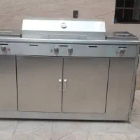 bbq300cm باربیکیو جزیره آشپزخانه فضای باز