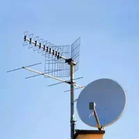 نصب آنتن معمولی و گردون ، نصب انواع پایه تلویزیون|خدمات پیشه و مهارت|آبادان, |دیوار