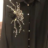 شومیز مشگی جواهر دوزی