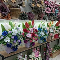 باکس گل مصنوعی پیونی و ارکیده لمسی|گل مصنوعی|تبریز, |دیوار