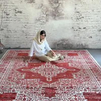 فرش مهرگان کرم/لاکی نخ ترک ۷۰۰شانه ۶و۹و۱۲ متری|فرش|قم, باجک دو|دیوار
