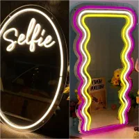 تولیدی تابلو نئون و ساعت فانتزی و اینه بک لایت