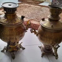 سماور گازی و ذغالی برنجی