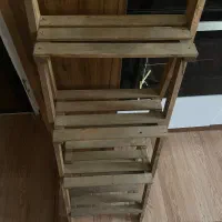 استند گل چوبی ۴ طبقه|گل و گیاه طبیعی|اصفهان, کشاورزی|دیوار