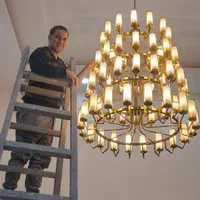 نصاب لوستر نصب لوستر برقکار برقکاری دریل کاری