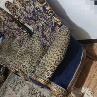 مبل نه نفره با یک جلو مبلی و دو میز عسلی