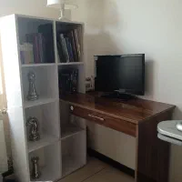 میز تحریر و کتابخانه