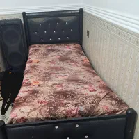 تختخواب یک نفره بدنه چرم