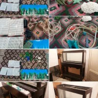 پکیج کامل آکواریوم میز سفارشی و تجهیزات لوکس
