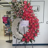 کد8   دسته تاج گل افتتاحیه( شرکتی فاکتوررسمی)