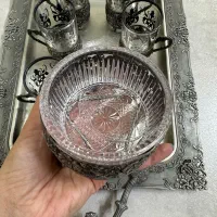 تعدادی ظروف بلور و کریستال پذیرایی|ظروف سرو و پذیرایی|اصفهان, مرداویج|دیوار