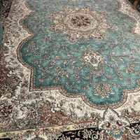 فرش ۱۲متری رنگ فیروزه ای