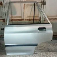 فروش درب عقب سمت راننده پراید نقره ای تمیز