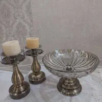 ظرف میوه خوری با شمعدان