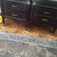 میز پایه دار دوکشویی دوعدد