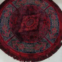 دو عدد قالیچه نو و گرد