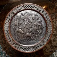 سینی مسی قلمدار
