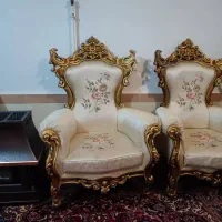 یک دست ۹ نفره مبل سلطنتی تمیز تبریز|مبلمان خانگی و میز عسلی|ایلخچی, |دیوار