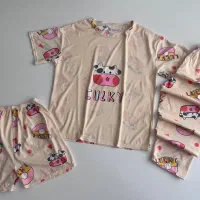 ست سه تیکه لباس خونگی