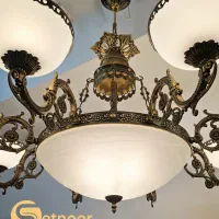 ۲ لوستر ۸ شاخه بزرگ و مجلل +۲دیوارکوب +۲حباب یدک|لوستر و چراغ آویز|تهران, اقدسیه|دیوار