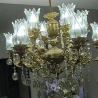 لوستر اصل ۱۲شعله|لوستر و چراغ آویز|قزوین, |دیوار