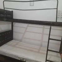 تخت دو طبقه فلزی|تخت و سرویس خواب|قنوات, |دیوار