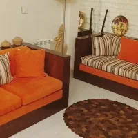 مبل چهارنفره چوبکده ساعی