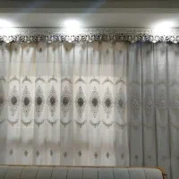 پرده شیک  و مدرن همراه با آستر و کتیبه