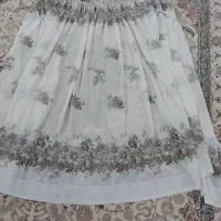پرده حریر طرح دار