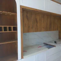 کابینت دکور مغازه  نئوکلاسیک دوپله