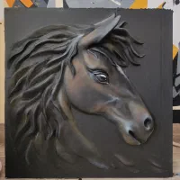 تابلو برجسته اسب