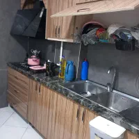 کابینت و گاز صفحه ای ب همراه هود لمسی|هود|رضوانشهر, |دیوار