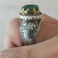 انگشتر زمرد زیبا و فاخر