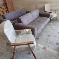 حراج مبل راحتی و فرانسوی استیل به دلیل تغییر شغل|مبلمان خانگی و میز عسلی|اصفهان, کوی راه حق|دیوار