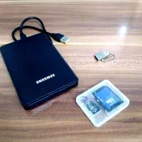 هارد اکسترنال + فلش ( usb ) + اس دی کارت sd card
