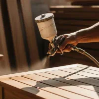 ستخدام رنگکار حرفه‌ای MDF و چوب