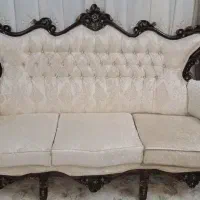 مبلمان سلطنتی تمام چوب7نفره نونوباکاورمناسب جهیزیه|مبلمان خانگی و میز عسلی|قم, زنبیل آباد|دیوار