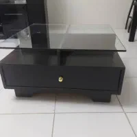 میز جلو مبلی مشکی چوب راش