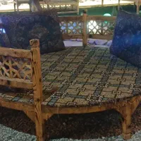 تخت گرد چوب روس