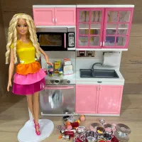 آشپزخانه عروسک باربی اسباب بازی اصل