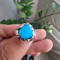 انگشتر نقره فیروزه نیشابور دست ساز